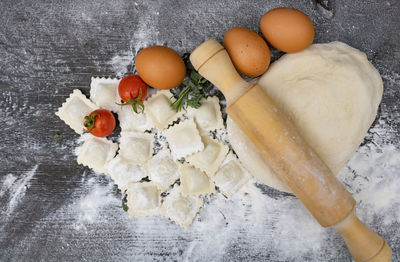 Close-up of food on table