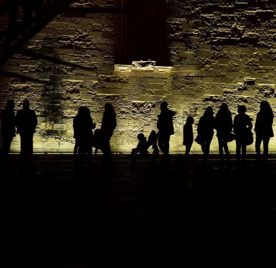 SILHOUETTE OF MEN WITH PEOPLE