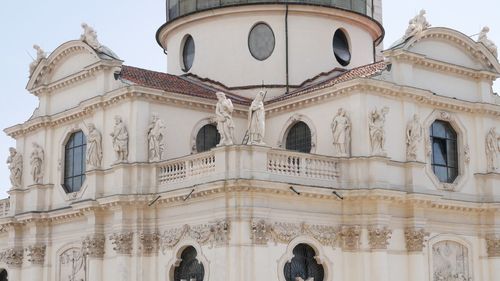 Low angle view of historical building against sky