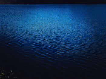 High angle view of rippled water in lake