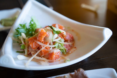 Close-up of food in plate