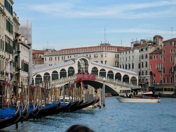 View of bridge over canal