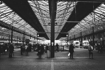 People at subway station