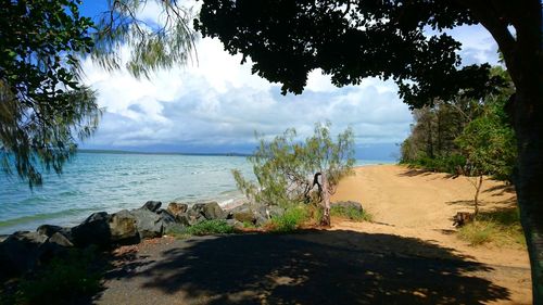 Scenic view of sea against sky