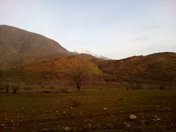 Scenic view of landscape against sky