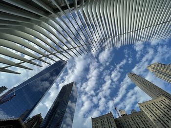 Low angle view of modern building