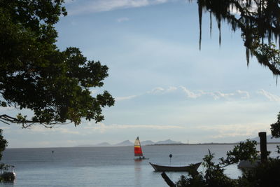 Scenic view of sea against sky