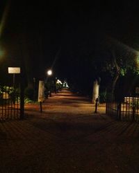 Street light at night