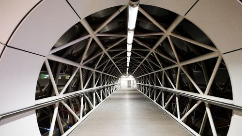 Footbridge against sky