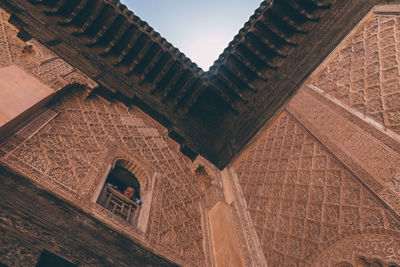 Low angle view of old building