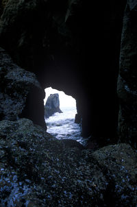 Scenic view of rock formations