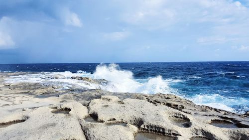 Scenic view of sea against sky