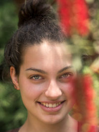 Portrait of smiling young woman