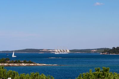 Boats in sea