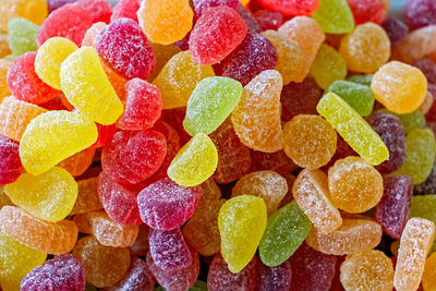 Colorful fruit jelly candies