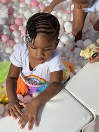 Grand daughter at her 2nd birthday party