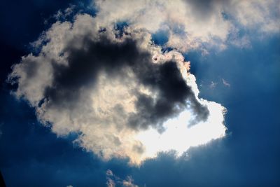 Low angle view of clouds in sky