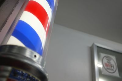 Low angle view of illuminated lamp