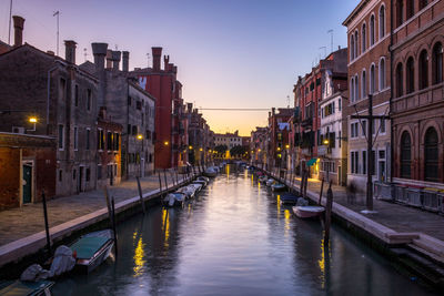 Canal passing through city