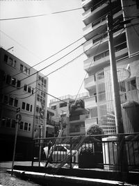 Low angle view of buildings in city