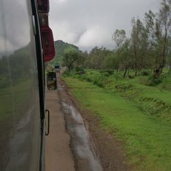 Road passing through landscape