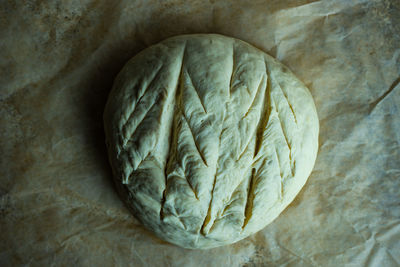 Close-up of dough on table