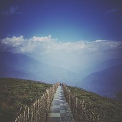 Panoramic view of landscape against sky