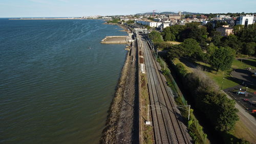 Birdseye view of blackrock park in dublin, ireland