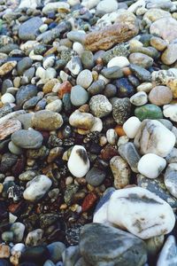 Full frame shot of pebbles