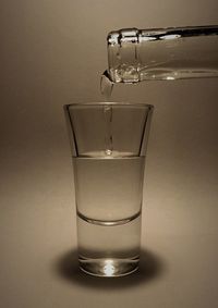 Close-up of water in glass