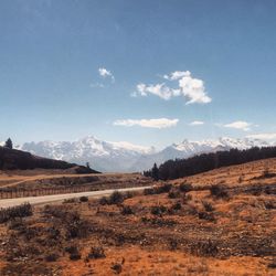 Scenic view of landscape against sky