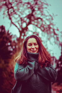 Portrait of a smiling young woman