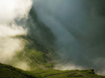 Scenic view of mountain against sky