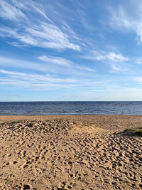 Scenic view of sea against sky
