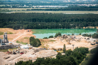 High angle view of landscape