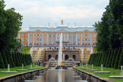 Low angle view of historical building