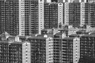 Full frame shot of buildings on sunny day