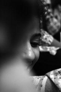 Close-up of young woman