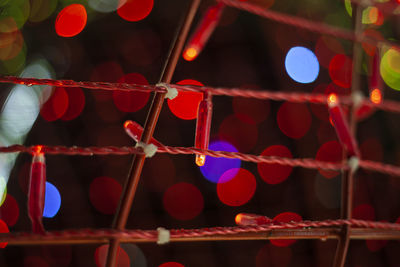 Garlands and lights. festive glowing background. christmas mood. led decoration. 
