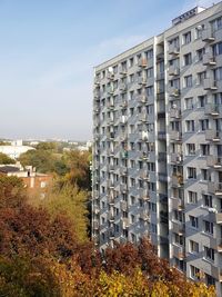 Middle height angle view of buildings against sky