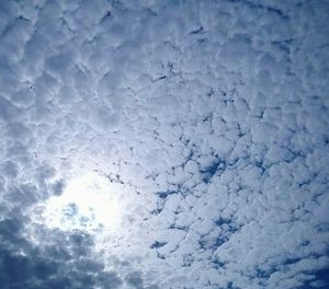 Low angle view of cloudy sky