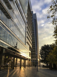 Low angle view of buildings against sky