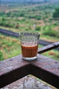 Close-up of coffee on table