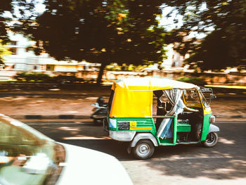 Vintage car in city