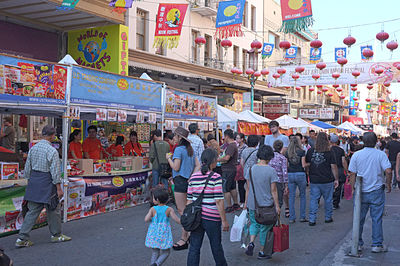 People in market