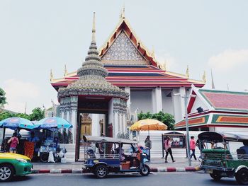 View of temple against sky