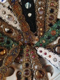 Low angle view of ornate ceiling