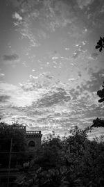 Low angle view of building against sky