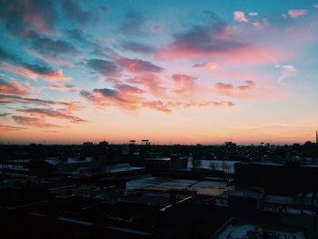 Cityscape at sunset