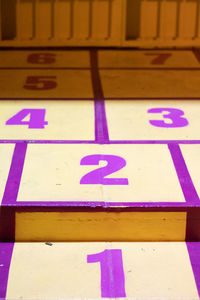 High angle view of text on paper